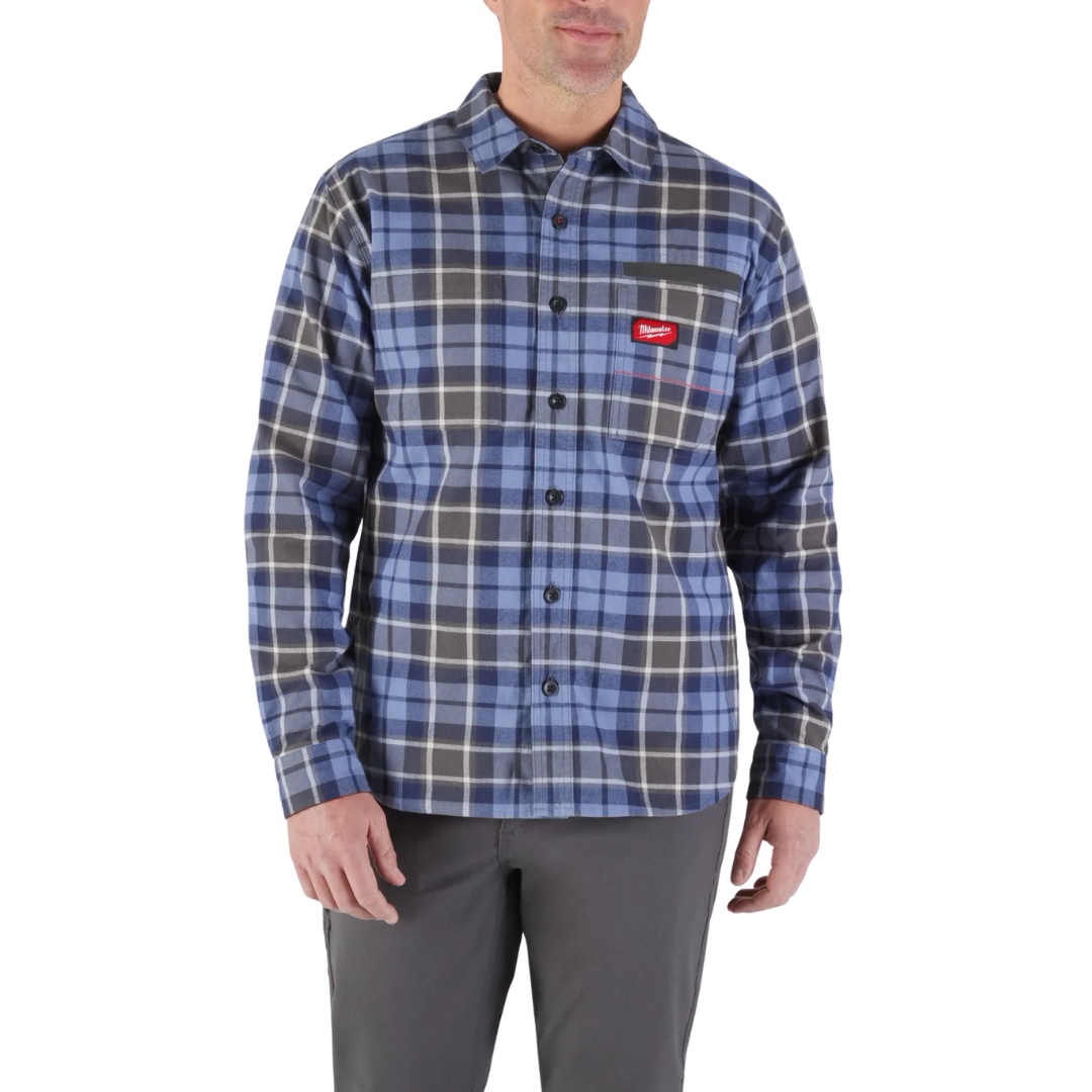 Milwaukee MIL-M551UXX GRIDIRON Flannel Shirt - Blue