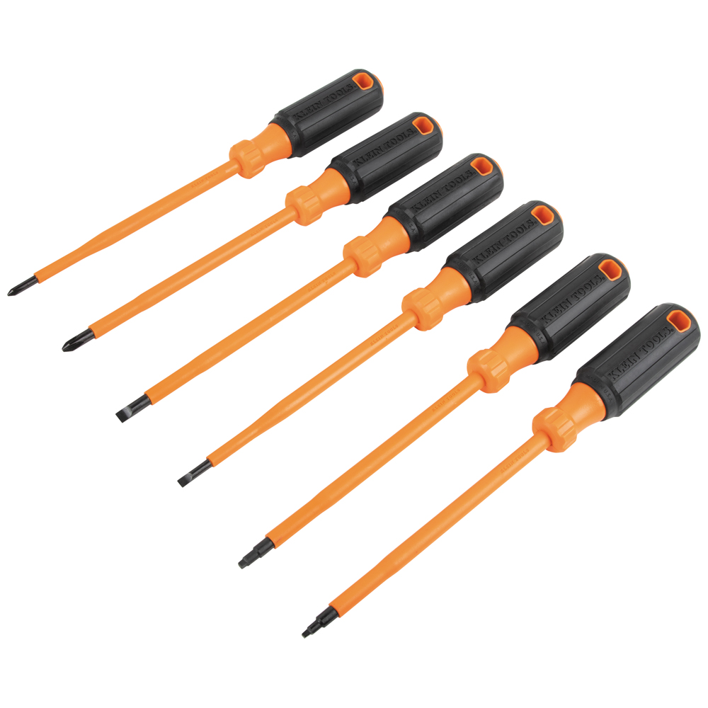 Klein Tools KLE-85077INSR 7-Piece Insulated Screwdriver Set Plus Magnetizer