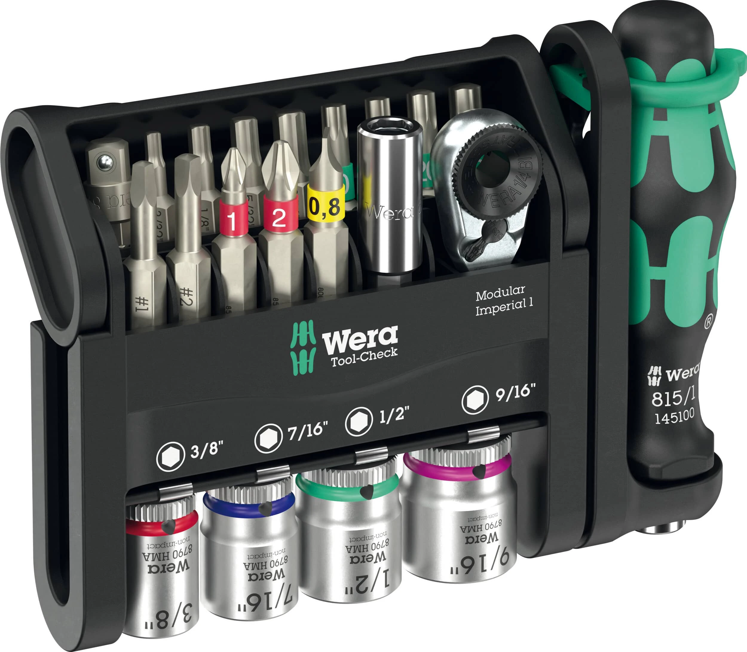 Wera Tools Wera-05049001001 Tool-Check Modular Imperial 1, 21-Pieces