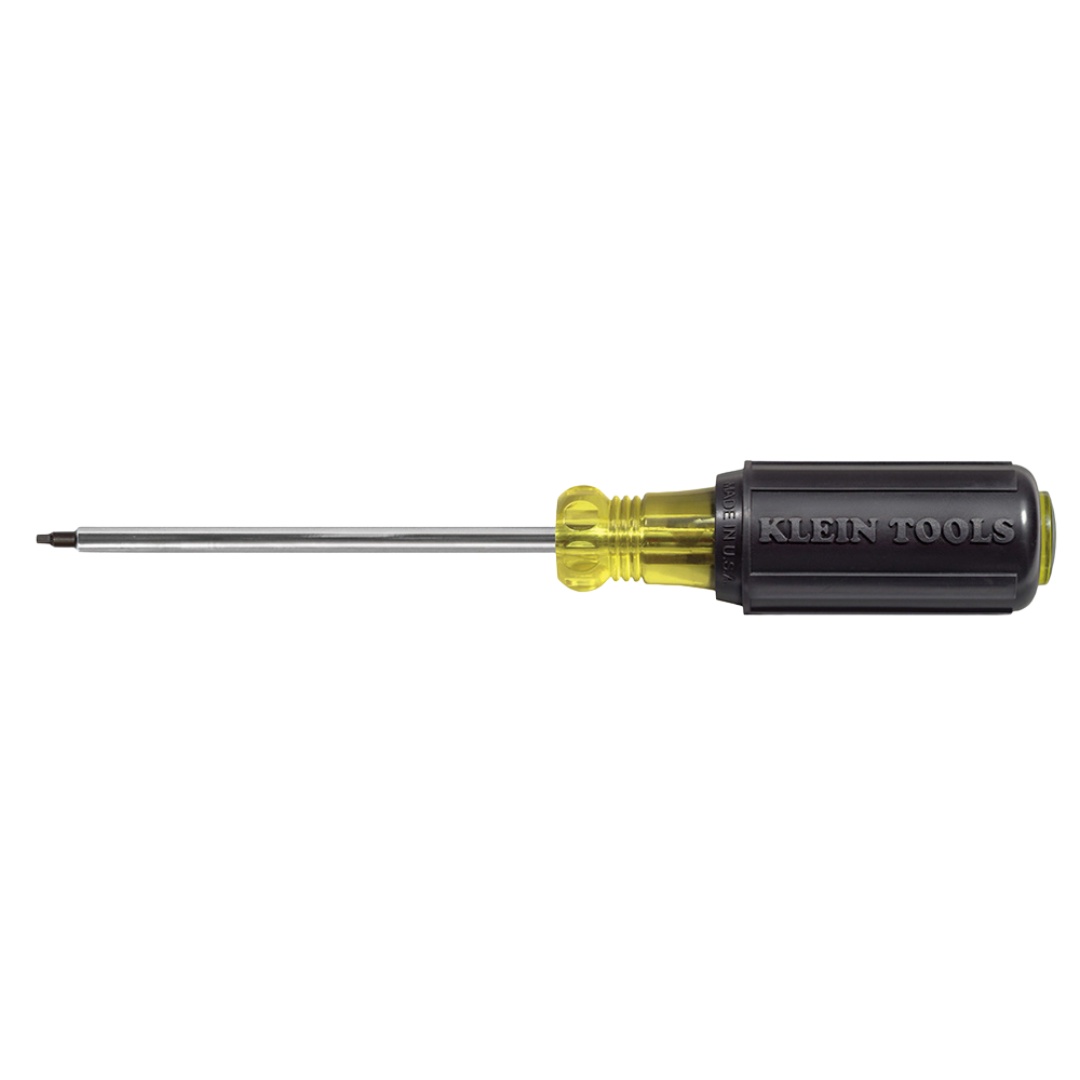 Klein Tools KLE-661 Screwdriver, #1 Square Recess Tip, 4-Inch Shank