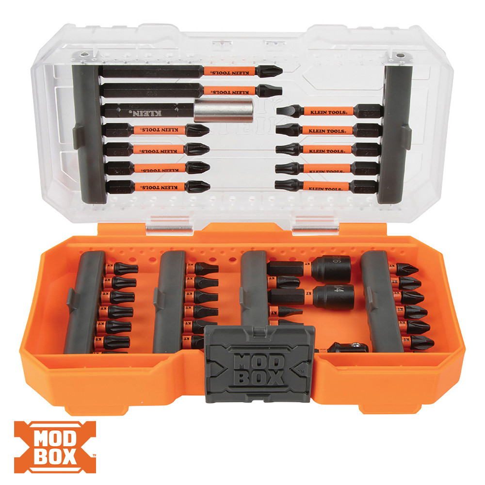 Klein Tools KLE-33801 ProFlex Impact Driver Bit Set, 40-Piece