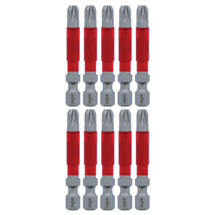 Wiha Tools WIHA-76550 MaxxTor Impact Bit Pozidriv #3x49mm, 10-Pack