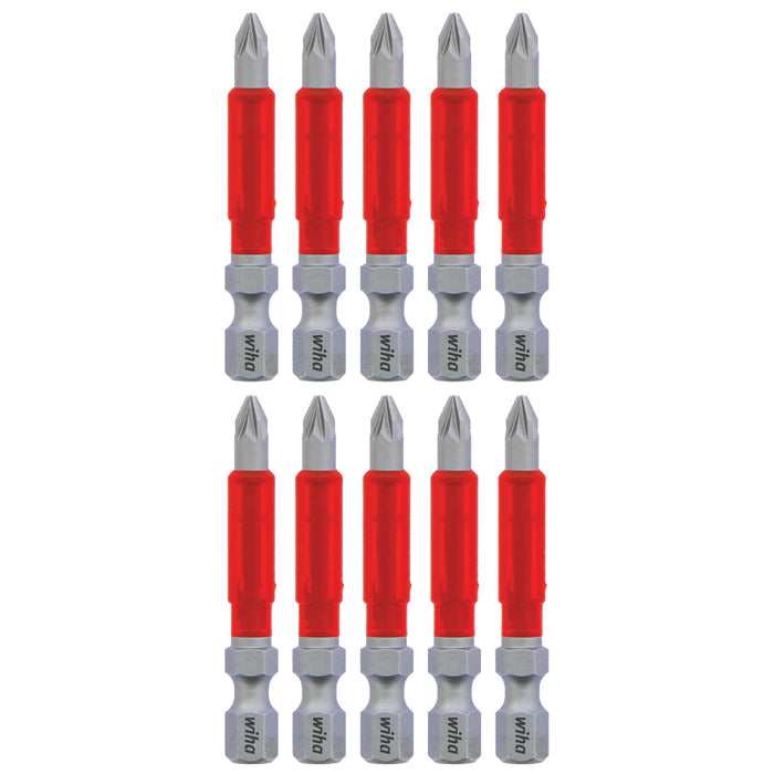 Wiha Tools WIHA-76548 MaxxTor Impact Bit Pozidriv #1 x 49mm, 10-Pack