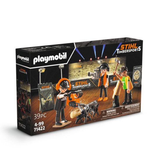 Stihl STIHL-04216000137 TIMBERSPORTS 39-Piece Playmobil Set