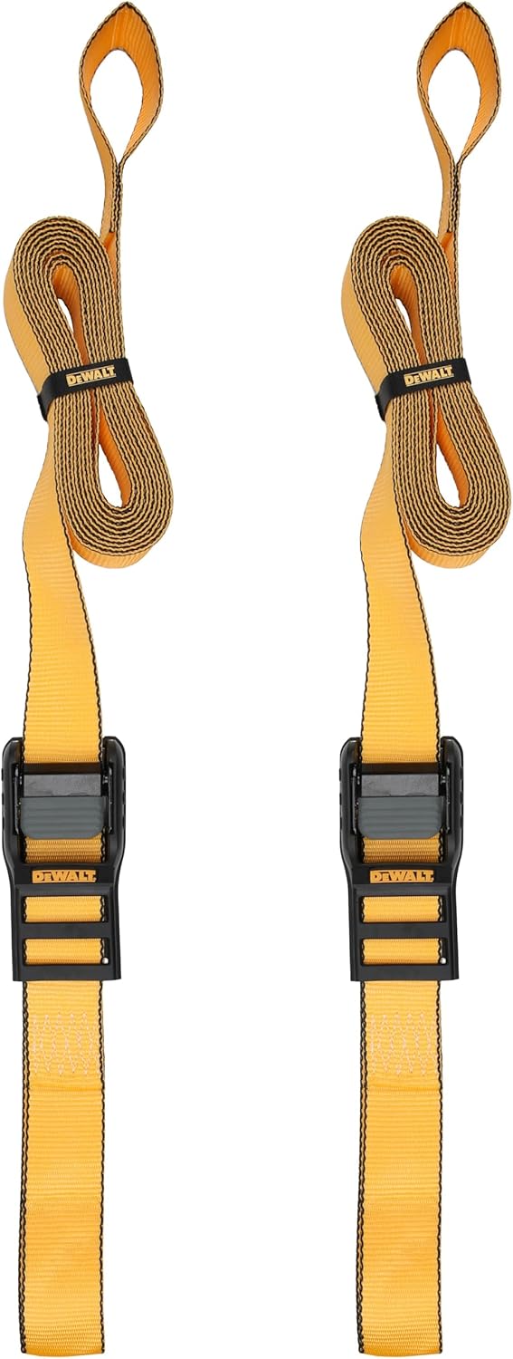 DEWALT DEWL-DXBC90047 2in x 16ft Premium Lashing Straps 3,000lb Break Strength 2-Pack