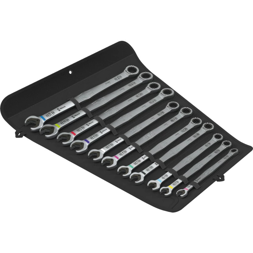 Wera Tools WERA-05020382001 6007 Joker 11 Set 1 Ratcheting Combination Spanner Set, 11-Piece