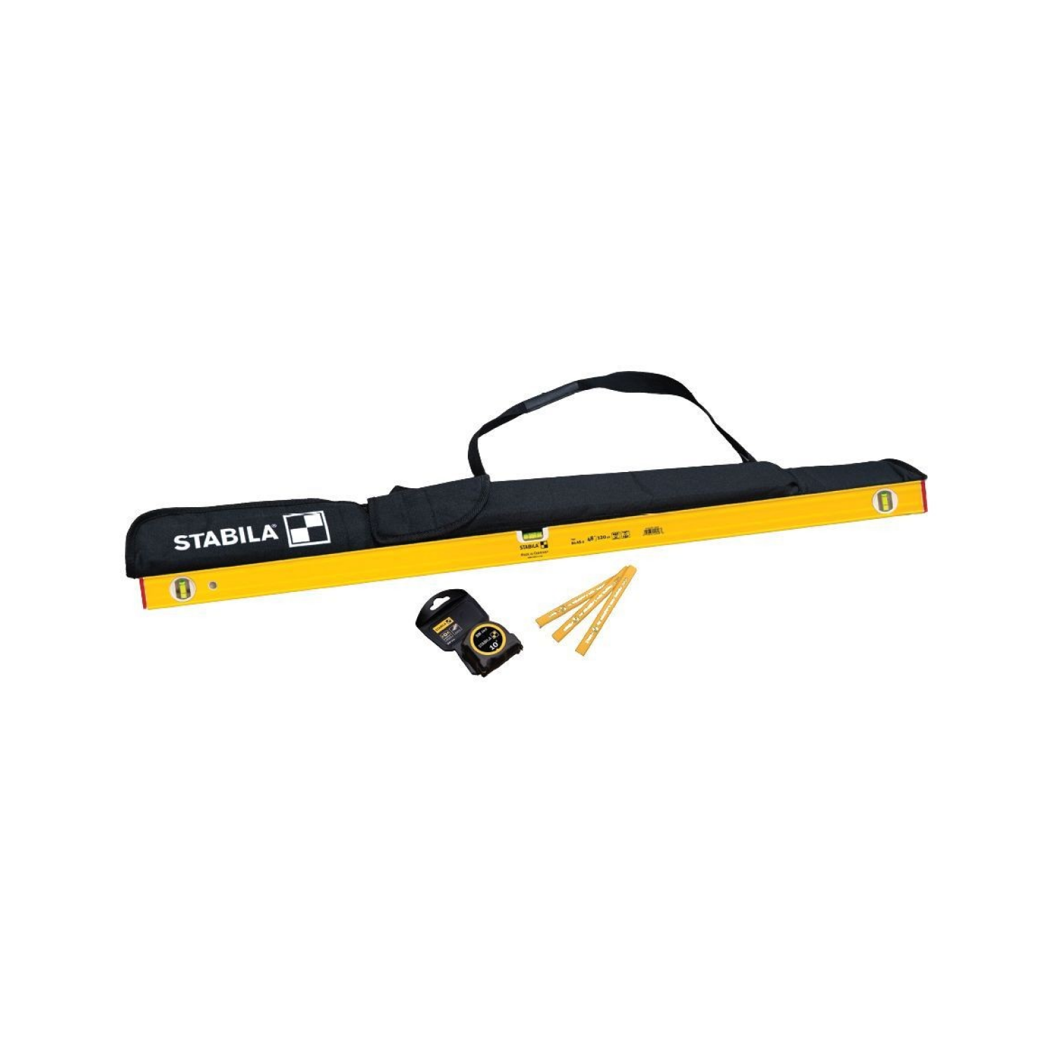 Stabila STAB-29710 Remodeler Set - 48in Level, 10ft Tape, 3 Pencils and Carrying Case