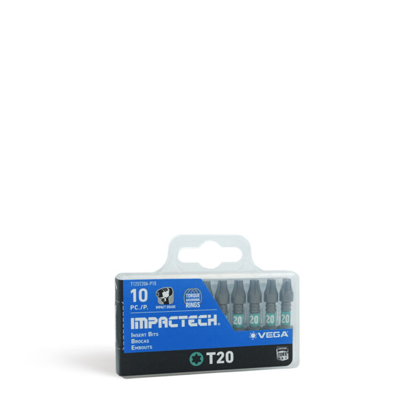 Vega VEGA-T125T20A-P10 T125T20A-P10 Impactech TORX T20 Insert Bit 1in Single