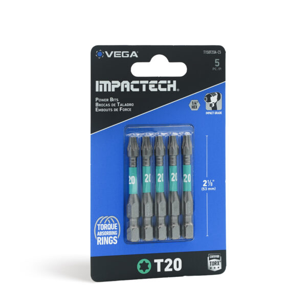 Vega VEGA-T150T20A-C5 Impactech TORX T20 Power Bit 2in 5-Pack