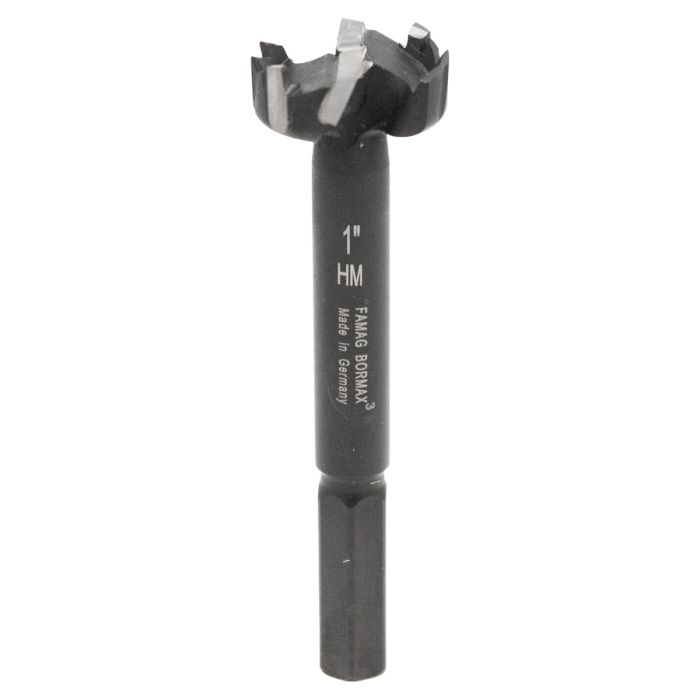 Dimar DIM-BORCT-25 1in Dia Carbide Tipped Bormax 3 Forstner Bit 3/8in Shank 3-1/2in Length