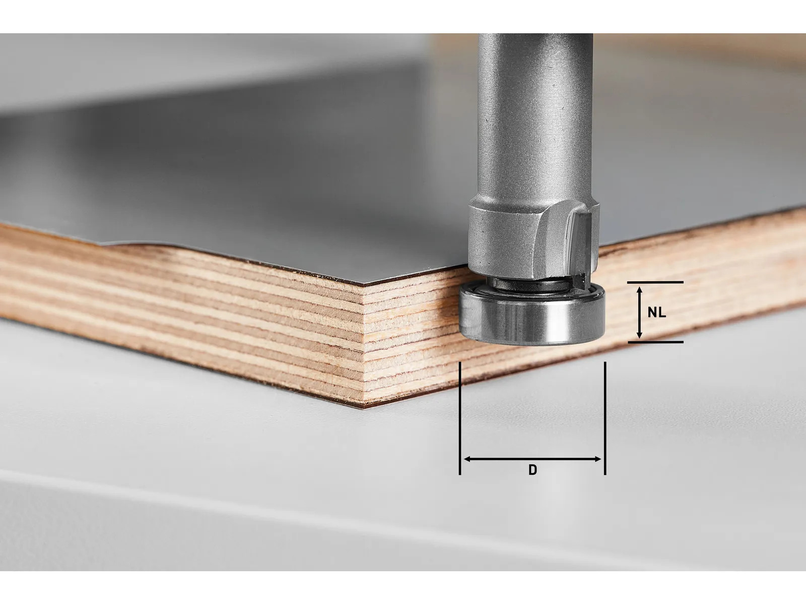 Festool FES-490565 HW/KLS D22/8-OFK Edge Trimming Cutter for OFK 500