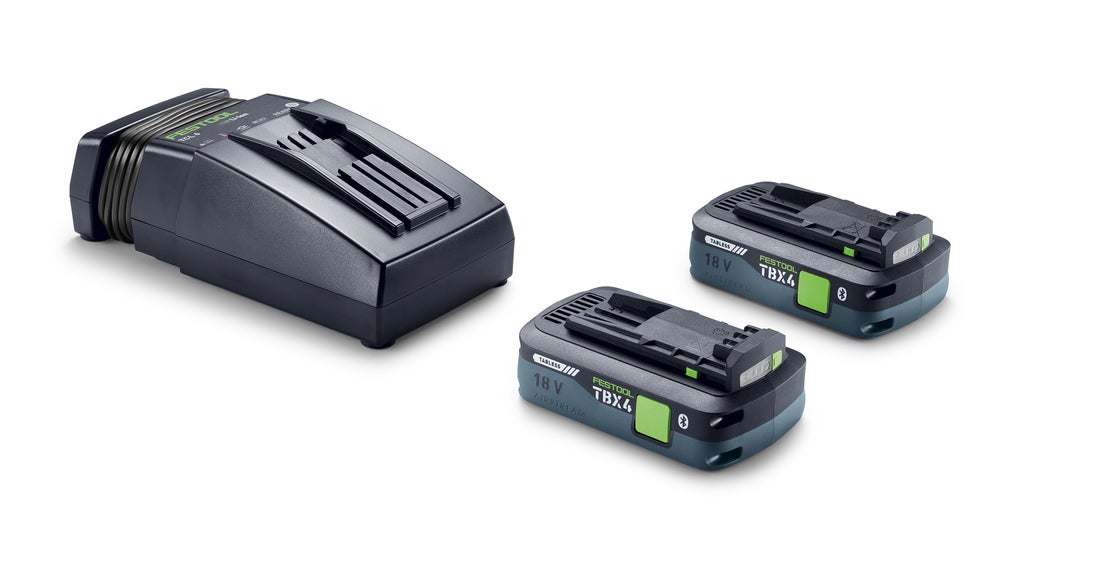 Festool FES-578733 18V 2x 4.0Ah Tabless Battery/TCL6 Starter Kit