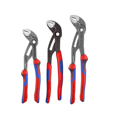Knipex KNIP-9K008005US 3-Piece Cobra Water Pump Pliers Set 7in 10in 12in Comfort Grip