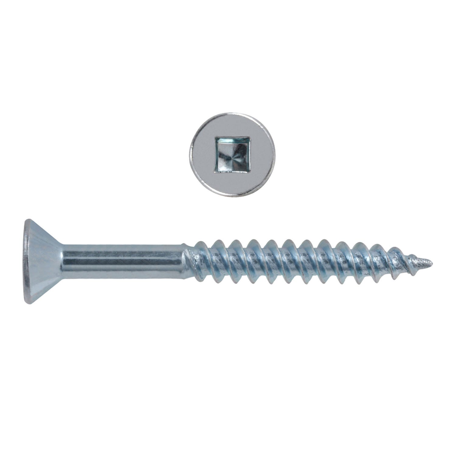 Hillman PAU-12800-XX Flat Head TB Square Zinc Wood Screw 6, 100-Pieces