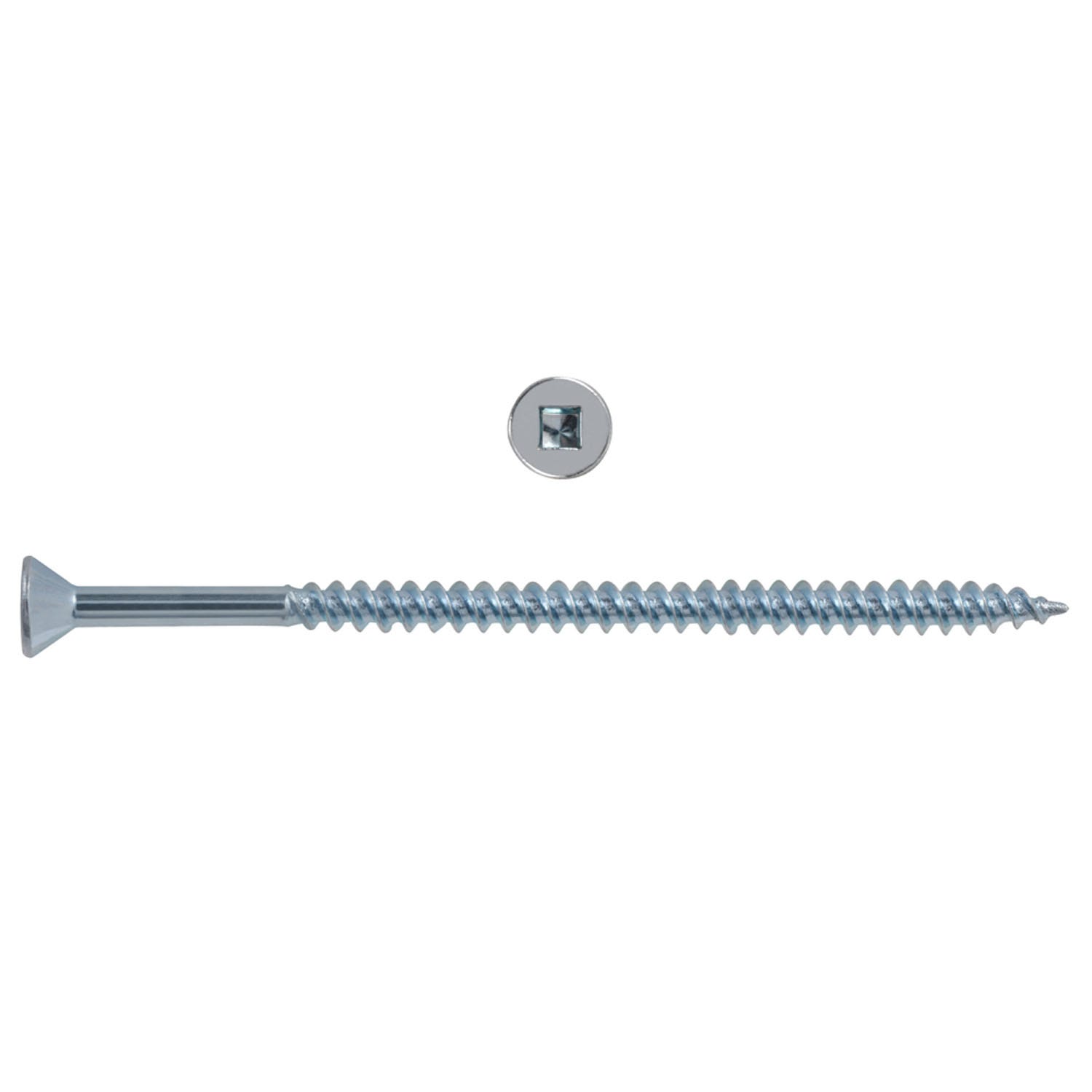 Hillman PAU-12828HDZinc10-XX JAR Square Flat Head Zinc Wood Screw 10, 125-Pieces