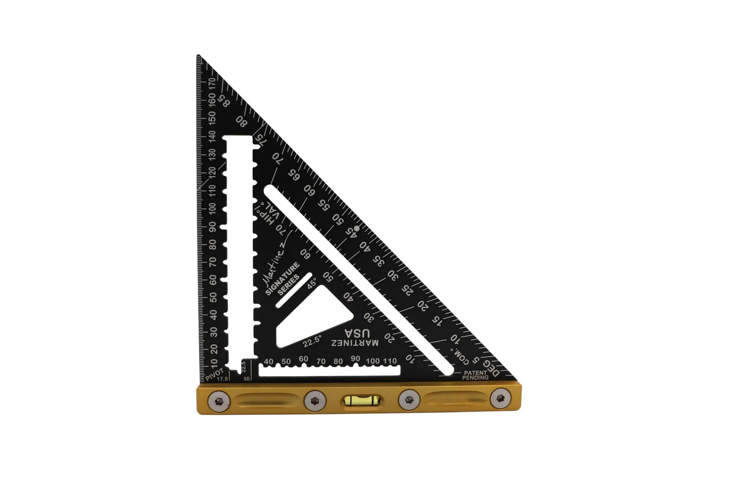 Martinez MTZ-4346_GL Aluminum Rapid Square Gold- Metric/Millimeter