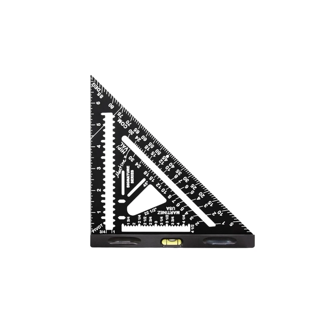 Martinez MTZ-4345_BK Aluminum Rapid Square Black - Imperial/Inch