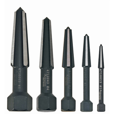 Knipex KNIP-9R4719043 5 Pc Double Edge Bolt and Screw Extractor Set
