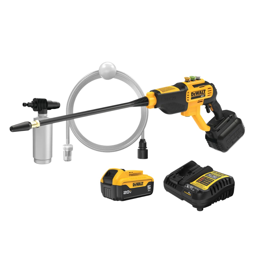 DEWALT DEW-DCPW550P1-CA 20V MAX 550 PSI Cordless Power Cleaner 5.0Ah Kit