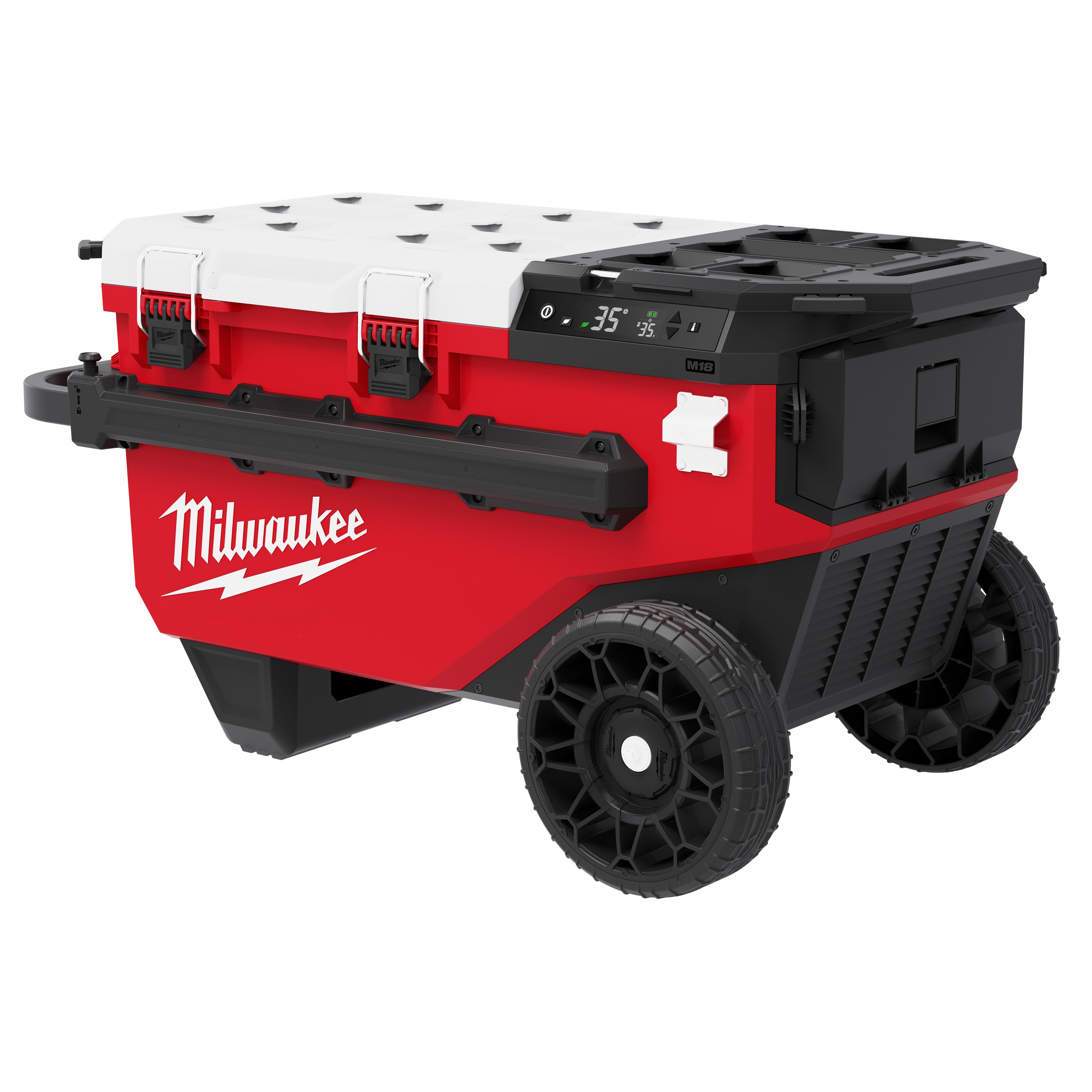 Milwaukee MIL-0810-20 M18 30QT Rolling Fridge with PACKOUT Compatibility Bare Tool