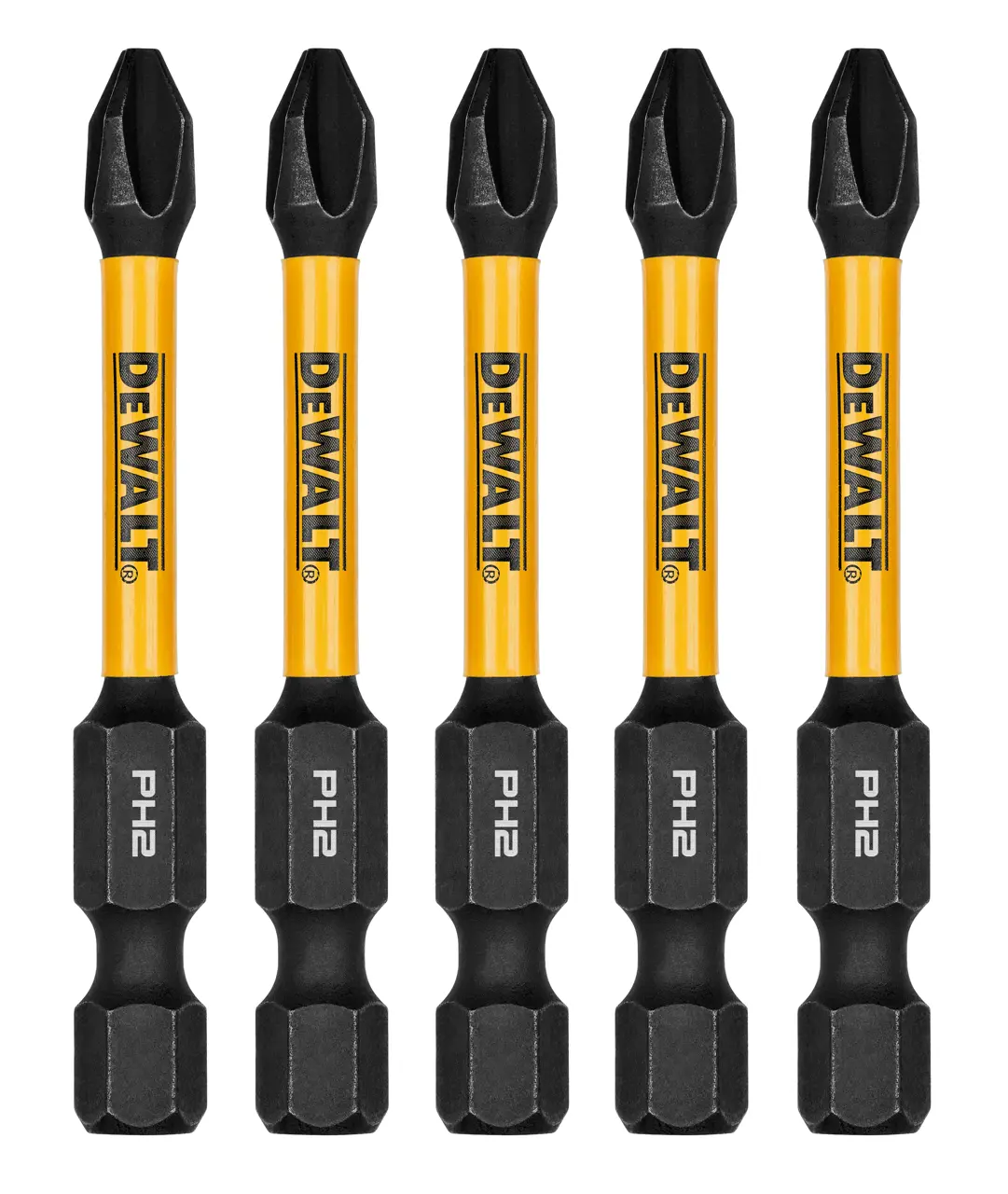 DEWALT DEW-DWAFE2PH2IR5 ELITE SERIES 2-1/4in Bits For PH2, 5-Piece