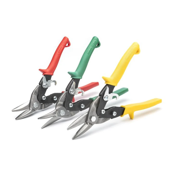 Crescent CRES-M123R Wiss 3-Piece Compound Action Aviation Snip Set