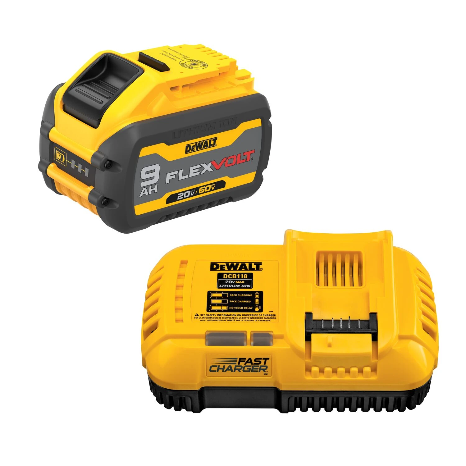 DEWALT DEW-DCB609C FLEXVOLT 20V/60V MAX Battery and Charger Starter 9.0Ah Kit