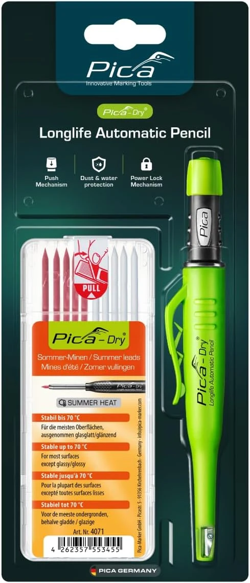 Pica-Marker PICA-30417 Pica-Marker Dry Bundle Colormix 3030 Longlife Automatic Pencil with Colormix Refill Set