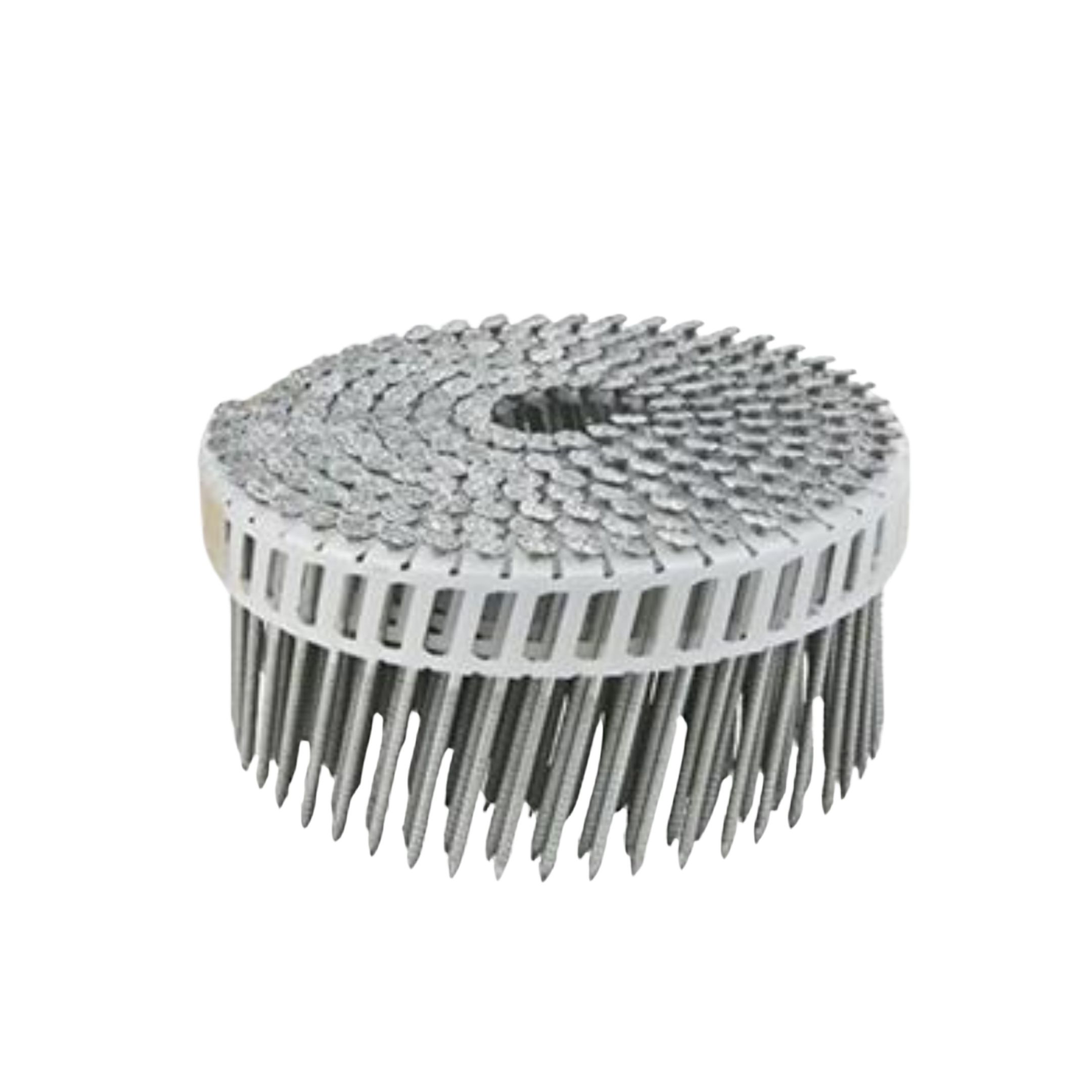 Metabo HPT HPT-13376HPT 2in x .092in Ring Shank Hot-Dipped Galvanized Fiber Cement Round Head Plastic Sheet Coil Nails 6000-Pack