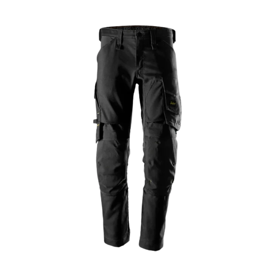 Snickers Workwear SNI-63441204XXX 6344 AllroundWork Canvas Stretch Trousers - Brown/Black