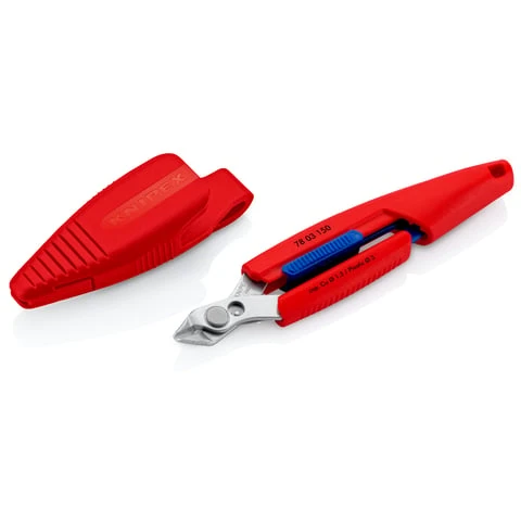 Knipex KNIP-7803150V01SBA Slim Knips Precision Cutting Pliers Mirror Polished in Tool Holster