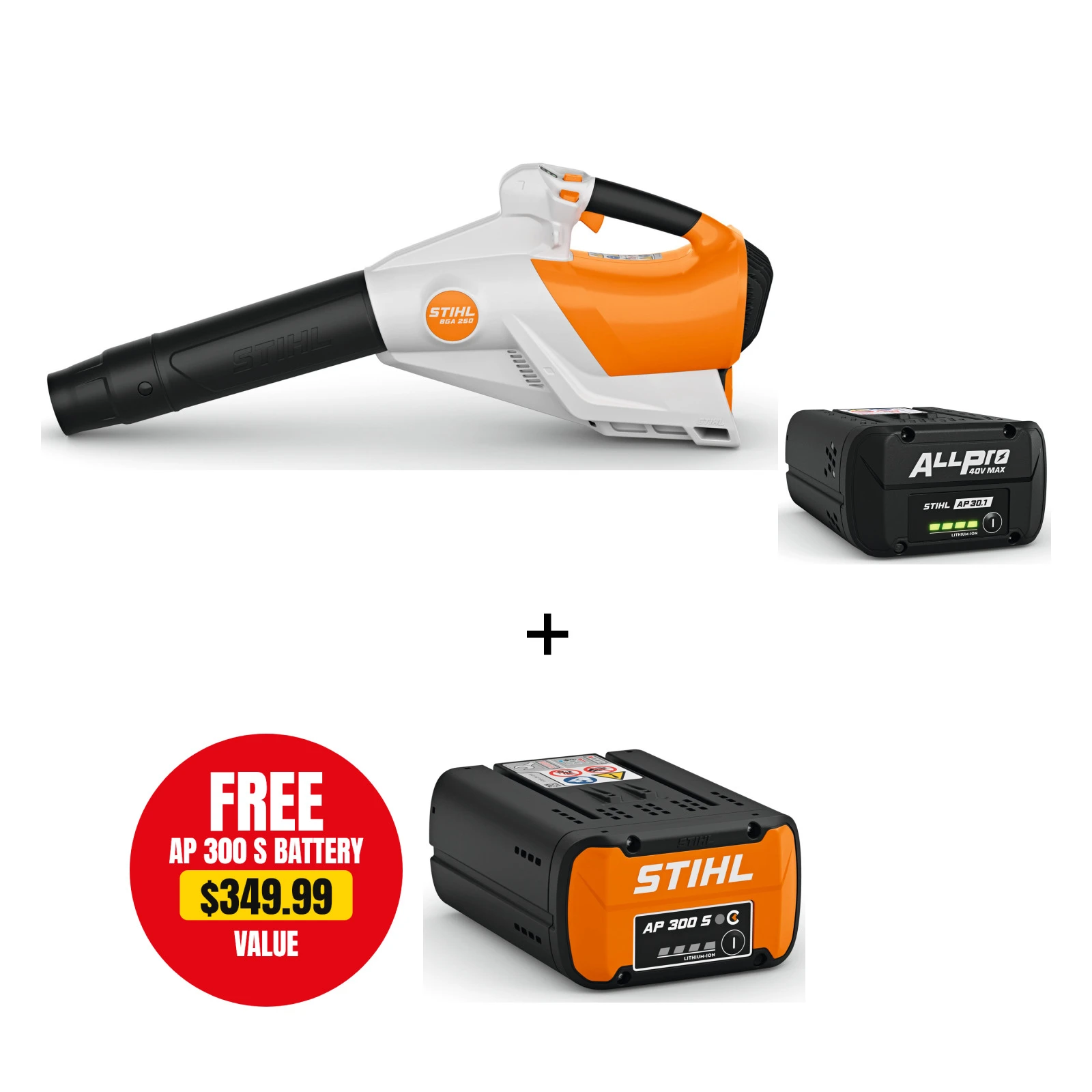 STIHL STIHL-BGA250-AP30 BGA 250 Battery Handheld Blower Kit with AP 30 7.5Ah Battery