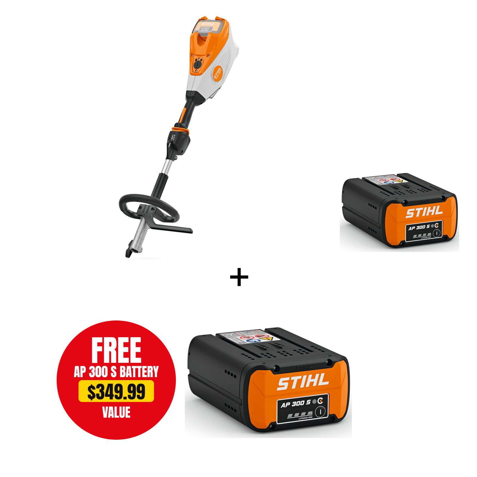 STIHL STIHL-KMA135-AP300S KMA 135 R Battery KombiEngine Kit with AP 300 S 7.8Ah Battery