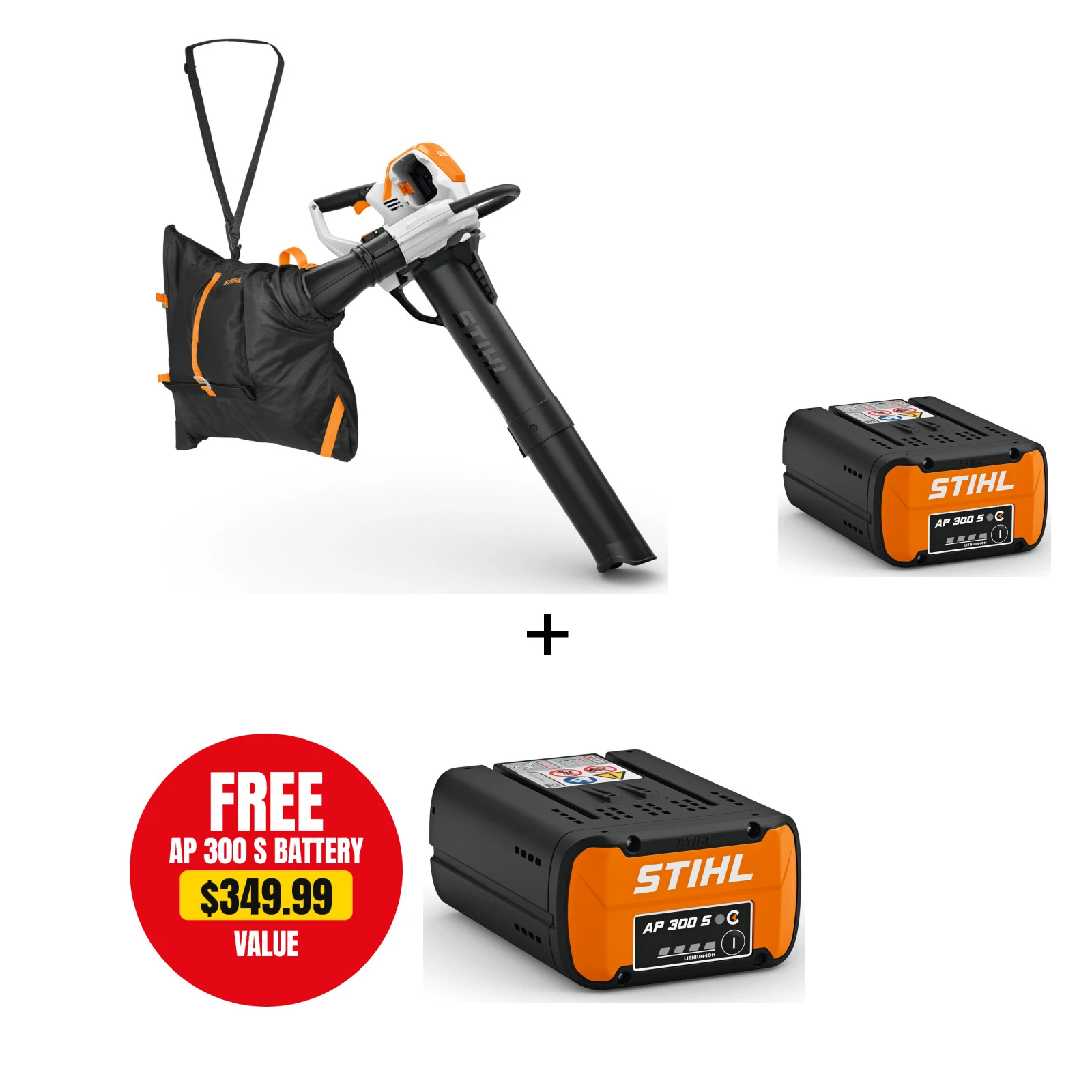 STIHL STIHL-SHA140-AP300S SHA 140 Battery Vacuum Shredder Kit with AP 300 S 7.8Ah Battery