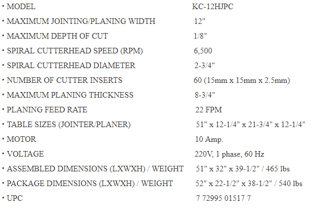 King industrial jointer planer deals