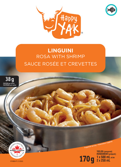 Happy Yak - Linguini Rosa with Shrimp