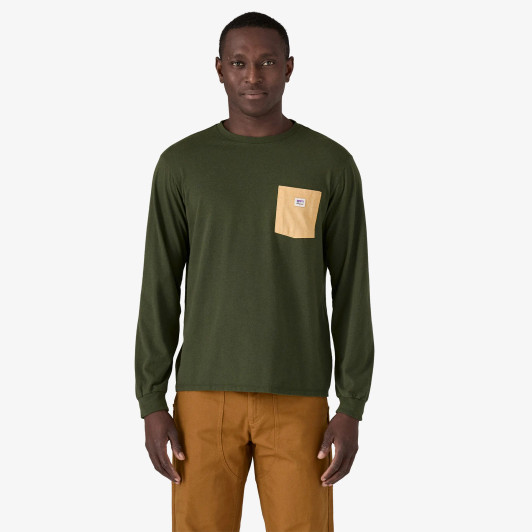 Patagonia - Men's Long Sleeve Shop Sticker Pocket Responsibili-tee 