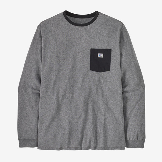 Patagonia - Men's Long Sleeve Shop Sticker Pocket Responsibili-tee 