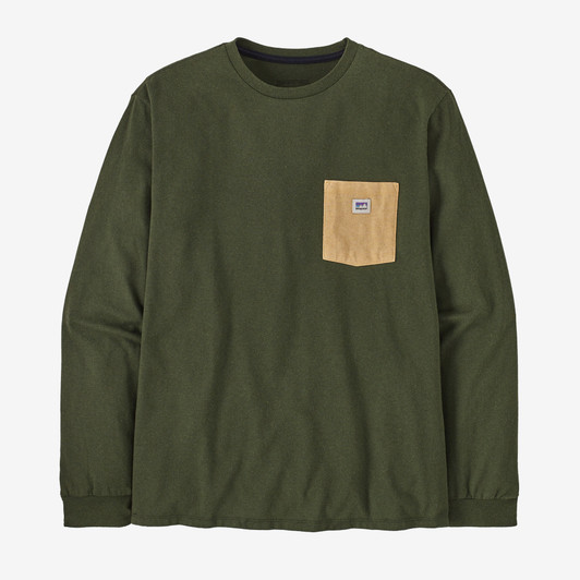 Patagonia - Men's Long Sleeve Shop Sticker Pocket Responsibili-tee 