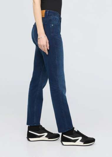 DUER - Performance Denim Girlfriend Jean - Deep Sea Blue (30" inseam)