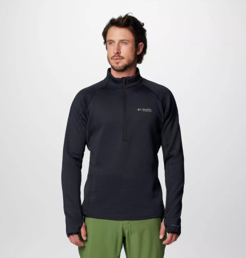 Columbia -  Men's Crystal Leaf Omni-Heat Helix Half Zip Fleece Columbia -  Men's Crystal Leaf Omni-Heat Helix Half Zip Fleece