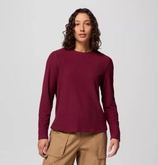 Columbia - Women's Brea Falls Grid Crew Long Sleeve