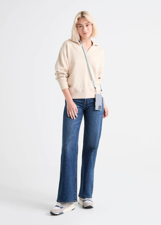 DU/ER Midweight Performance Denim Wide Leg | Snowpack
