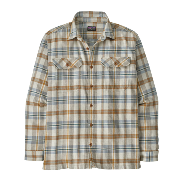 Patagonia - Men's Long Sleeve Organic Cotton Mid Weight Fjord Flannel Shirt ( multiple colors)