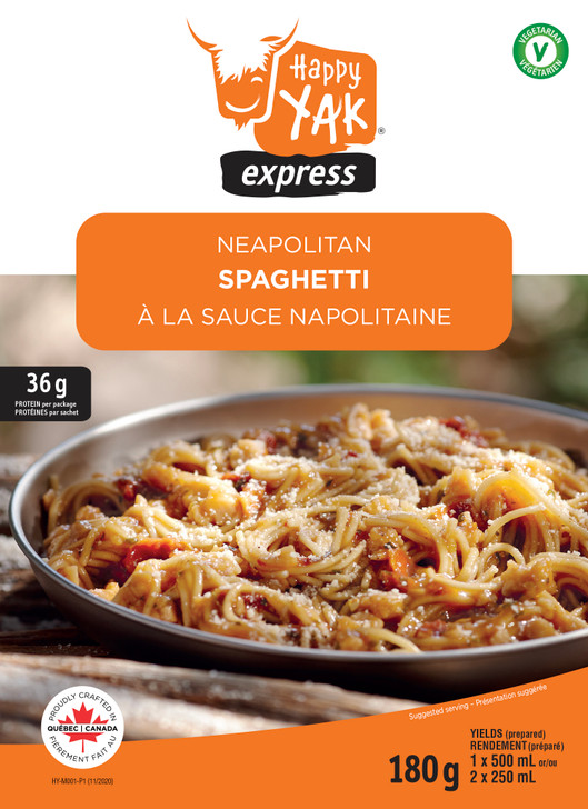 Happy Yak - Neopolitan Spaghetti (vegetarian)