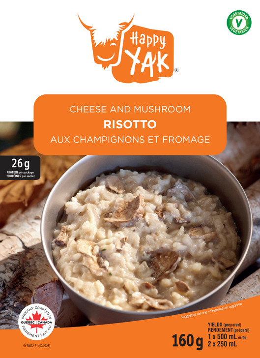 Happy Yak - Cheese and Mushroom Risotto