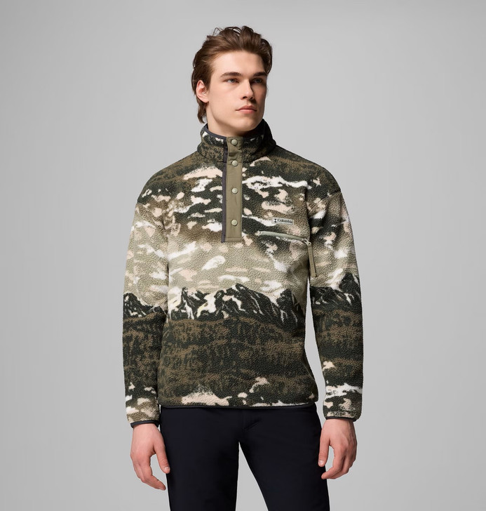 sw1173♪ Columbia - Helvetia II Printed Half Snap Fleece Men's | Snowpack