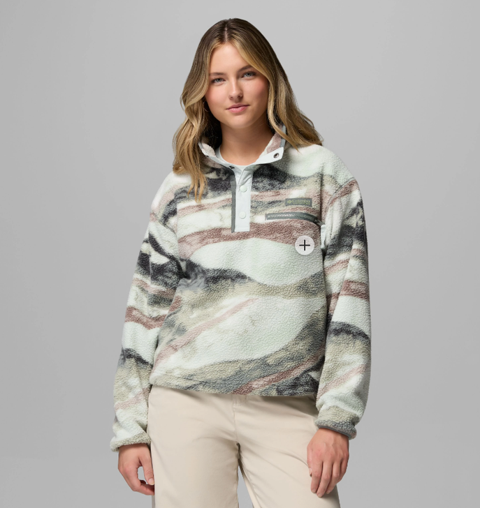 Columbia - Women's Helvetia II Printed Cropped Half Snap Fleece