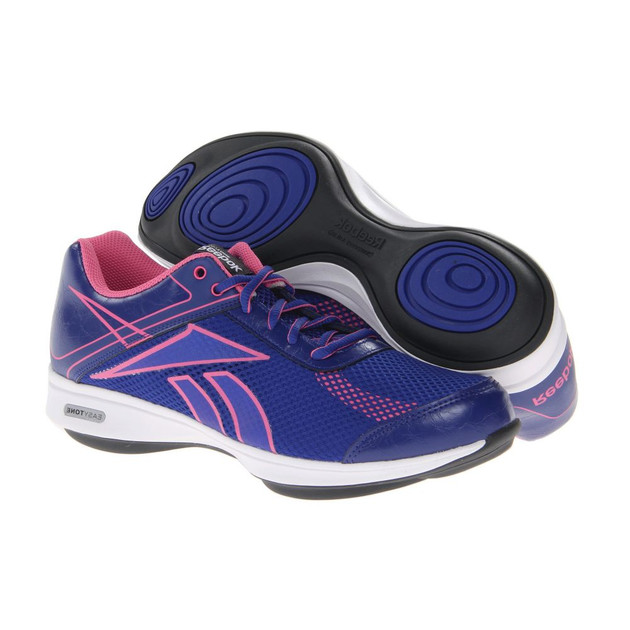 Reebok Women's Easytone Essential Shoes - Blue/Pink/White/Black | Discount Reebok Ladies Athletic & More - | Shoolu.com