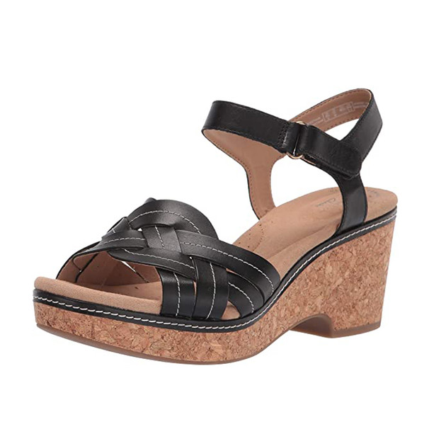 Clarks Reyna Swirl Comfortable Dressy Sandals - Womens | Shoe City